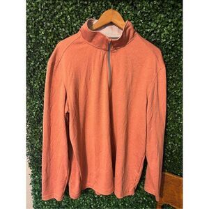 Maelreg Orange Quarter Zip Performance Quarter Zip Sz XL